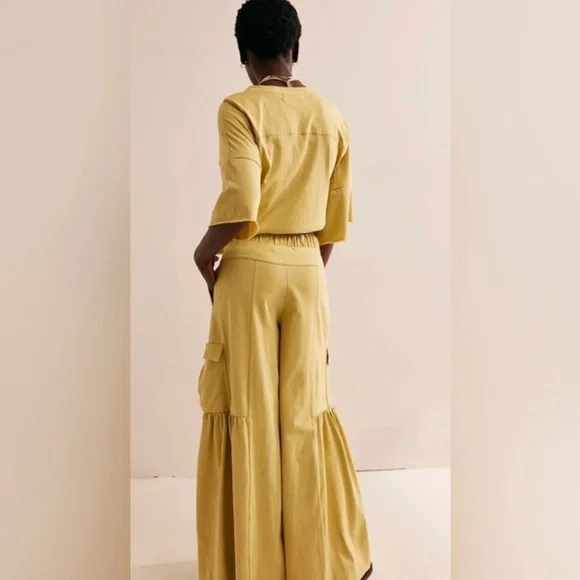 Free People Russell Set in Palm Leaf NWT - Picture 2 of 4